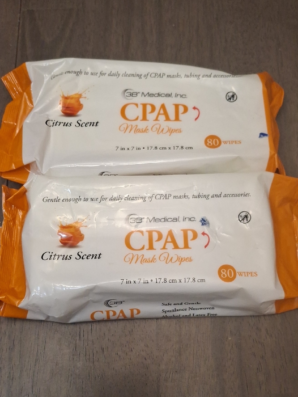 CPAP Mask Wipes Citrus Scent - 80 Count (Each Pack) 2 Packs Bundle For $19